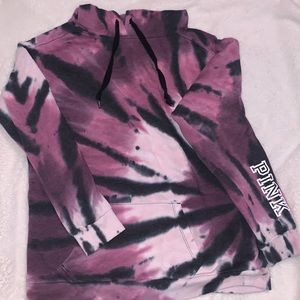 tye dye PINK hoodie